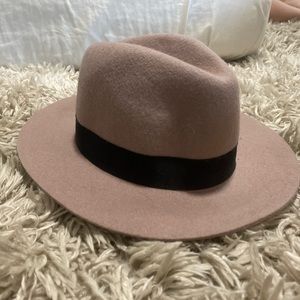 Pink wool hat